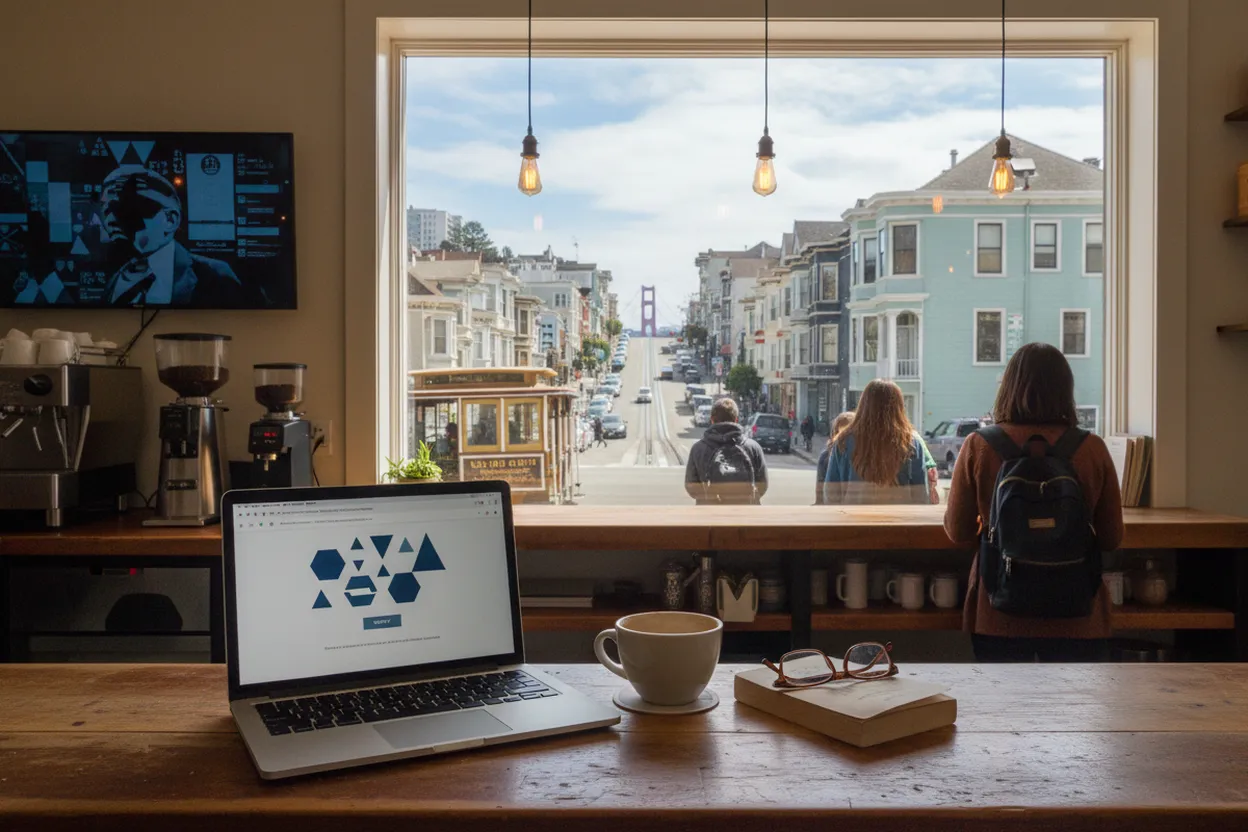 Realistic city scene for harry truman: A San Francisco Learning and Research Route