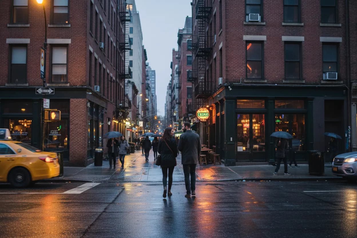 Practical city scene for aubrey plaza: Where NYC Can Talk Without Shouting