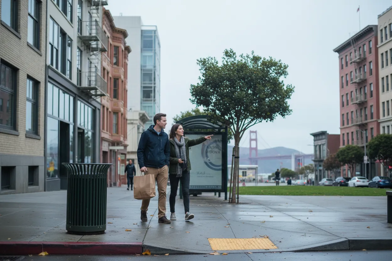 Practical city scene for San Francisco Jersey Mike's Guide for Picnic Sandwich Orders