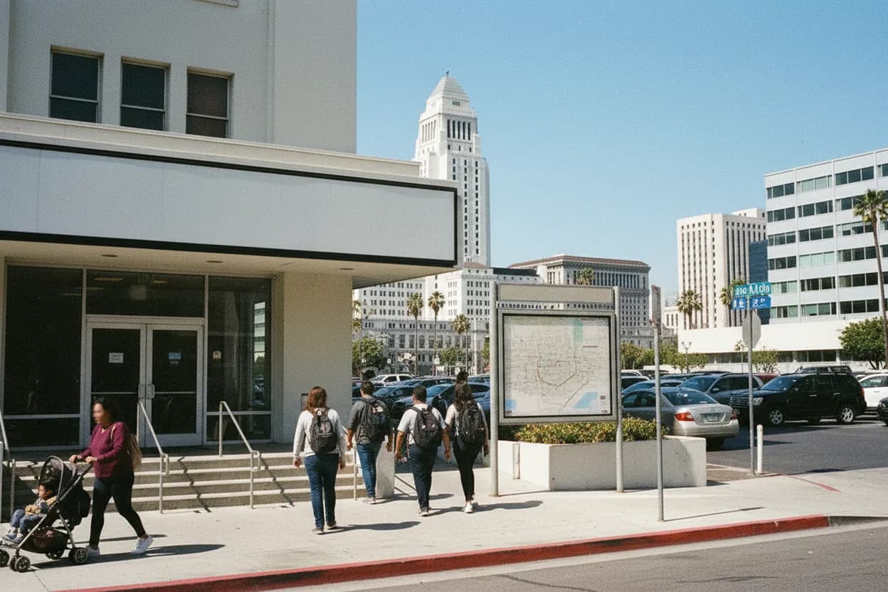 Los Angeles experience scene for cindy holscher Public Records Check at Los Angeles City Hall