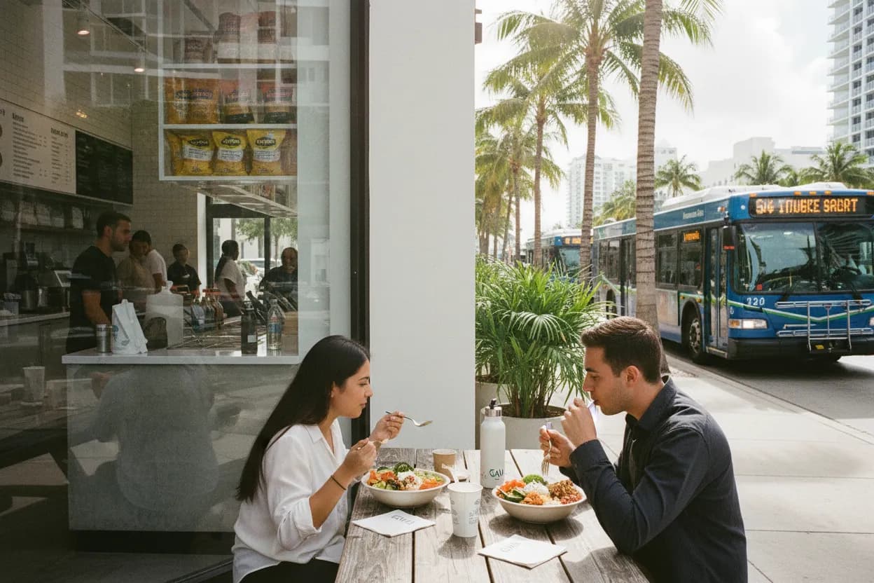 Local detail for Miami CAVA Guide for Fast Mediterranean Lunches Downtown
