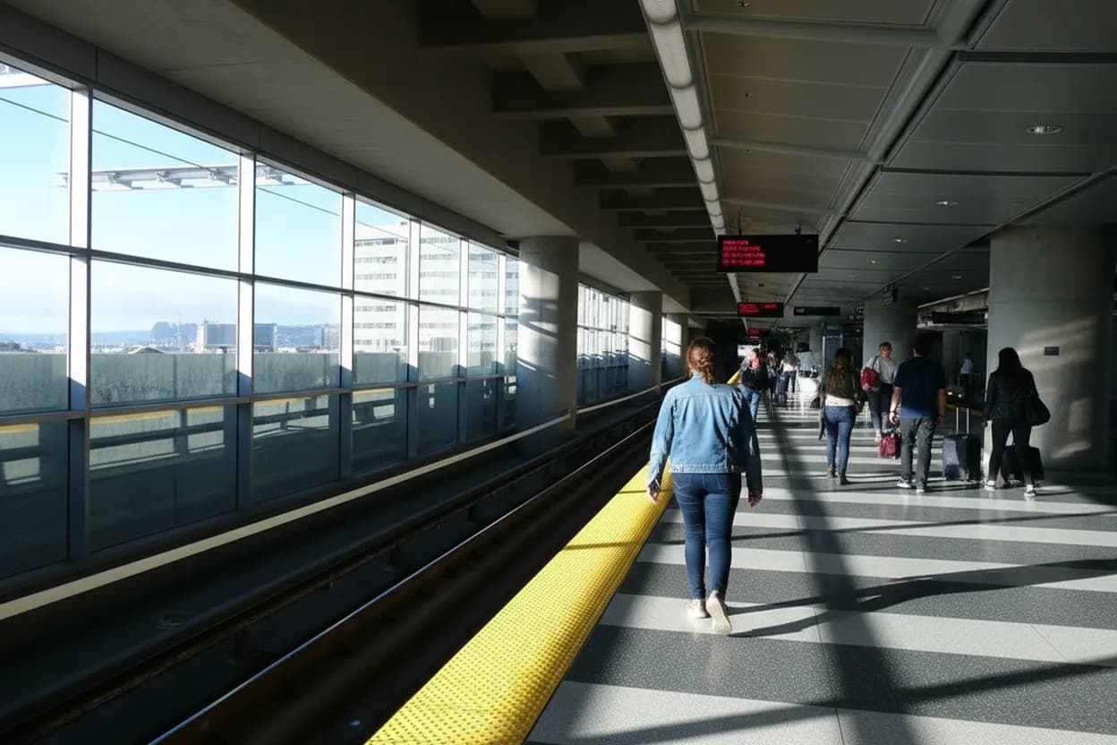San Francisco experience scene for Airbus A380 SF Airport Museum and Transit Guide