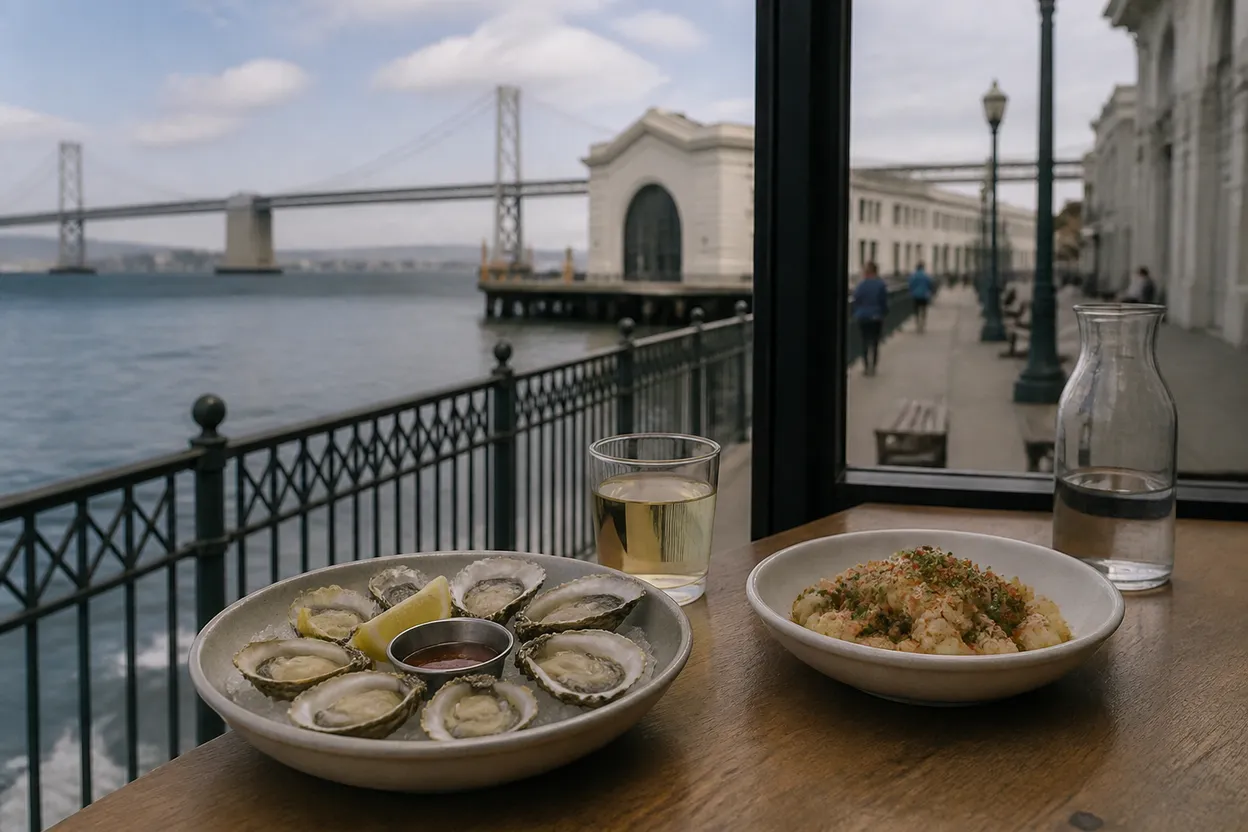 Realistic city scene for cesar gastelum: A Practical San Francisco Market Meal Guide