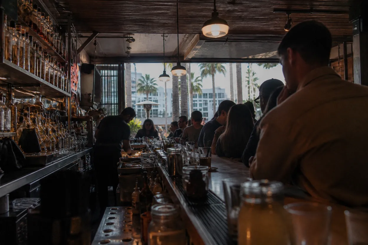 Realistic city scene for ariana grande: The Lower-Stress Los Angeles Bar Plan