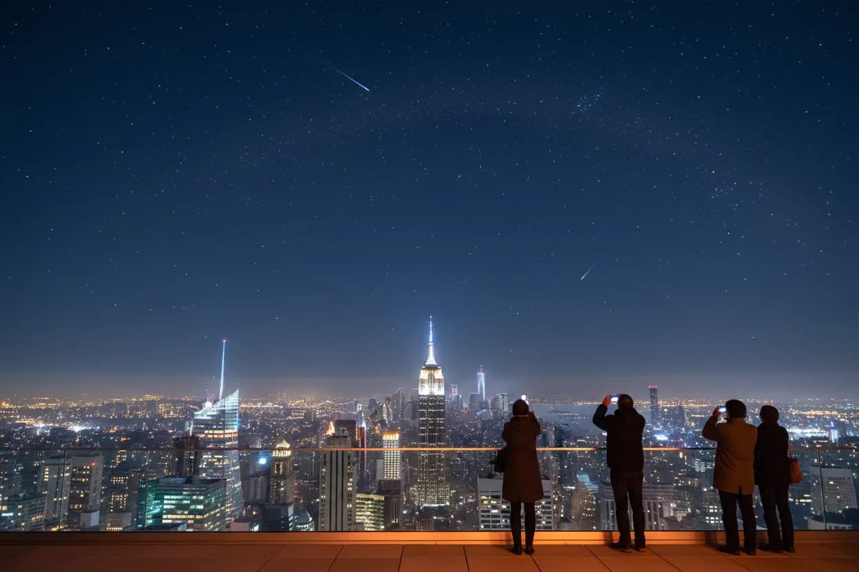 Realistic city scene for when is the meteor shower: A Practical NYC Neighborhood Guide