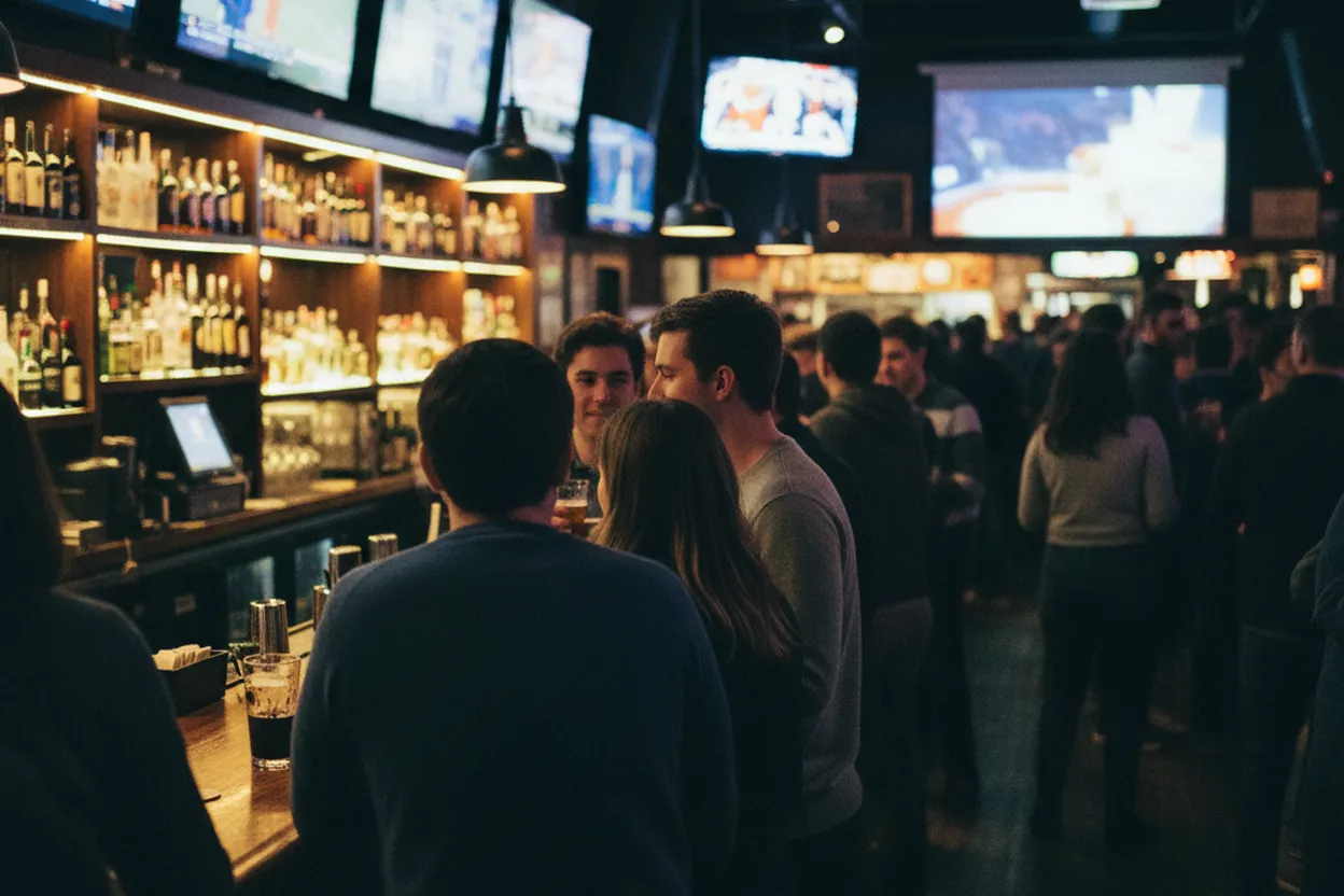 NYC experience scene for Cricket at The Liberty NYC for Fans Tracking Matches Before Work