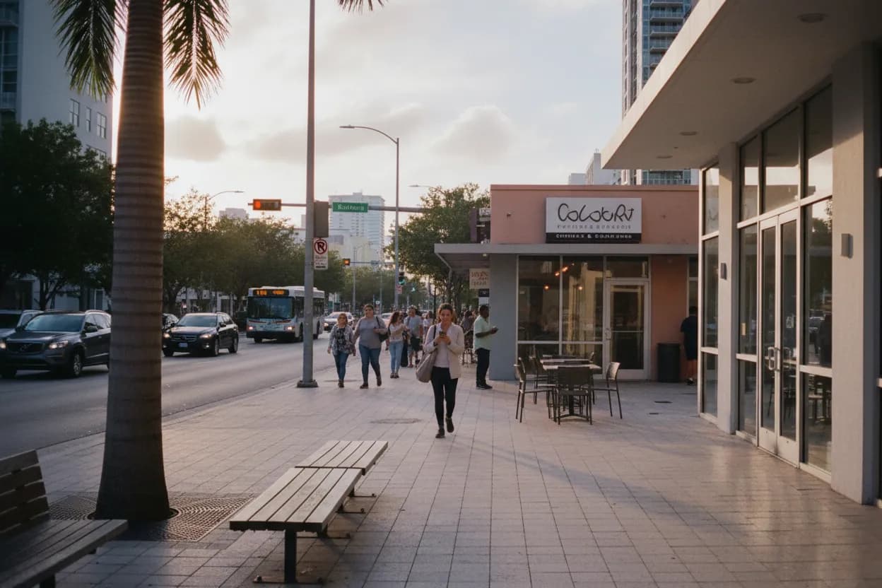 Practical city scene for centcom cargo ship strike: The Miami Dessert Stop Decision Guide