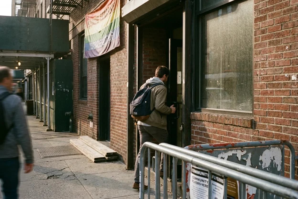 NYC experience scene for Dylan Mulvaney's NYC Connections: Exploring Local LGBTQ+ Community Resources