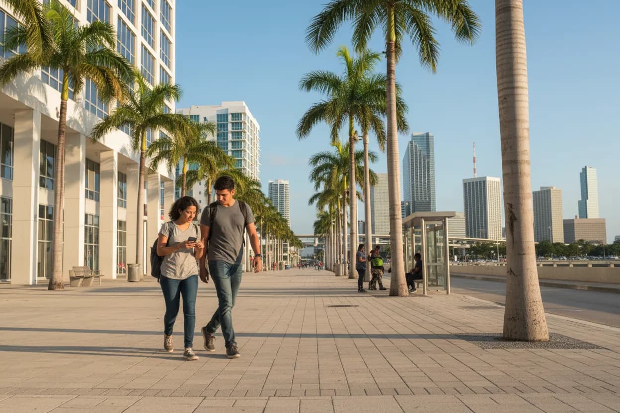 Practical city scene for trump approval: The Miami Source-Checking Route