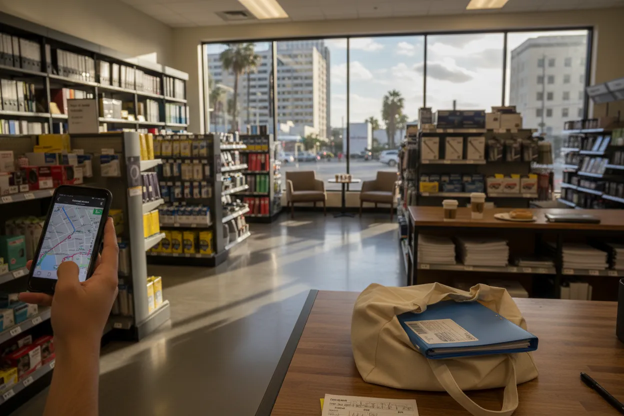 Local detail for LA Office Depot Guide for Work Supplies and Printing