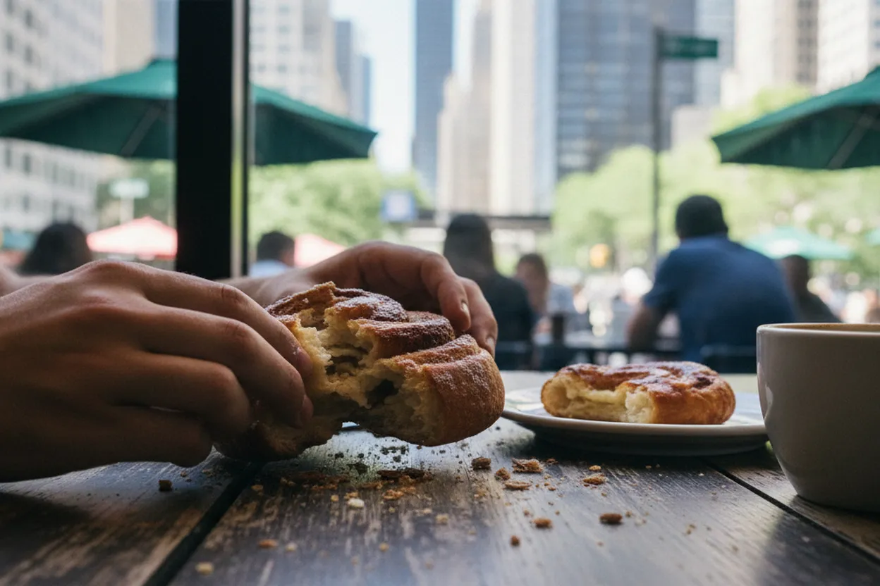 Editorial detail for Ole & Steen Bryant Park: Cinnamon Social and Coffee Before a Library Cooldown