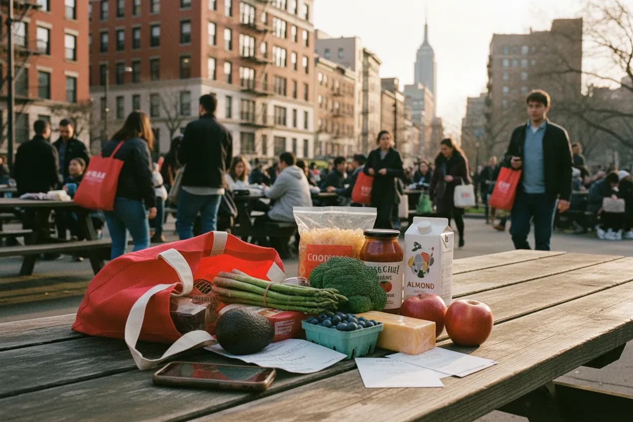 Realistic NYC scene for NYC Aldi Guide for Affordable Groceries and Meal Prep