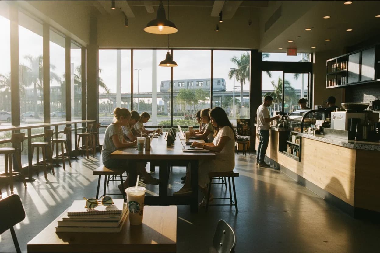 Local detail for Miami Starbucks Near Me for Remote Work Mornings