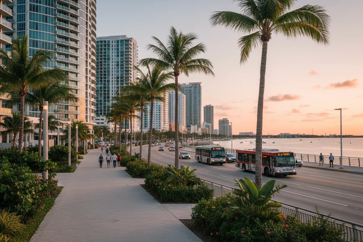 Realistic city scene for drake: How to Navigate Miami Without Guessing