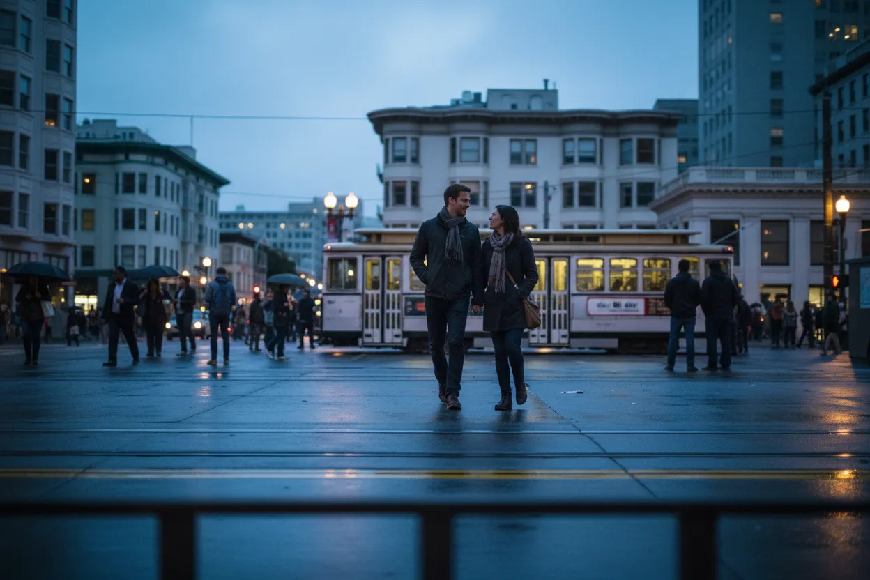 Practical city scene for San Francisco Reservations Guide for Birthday Dinner Plans