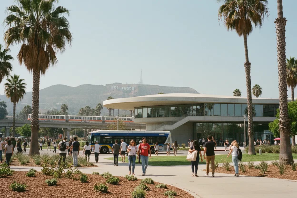 Realistic city scene for cailee spaeny: Hidden Los Angeles Culture Worth a Detour