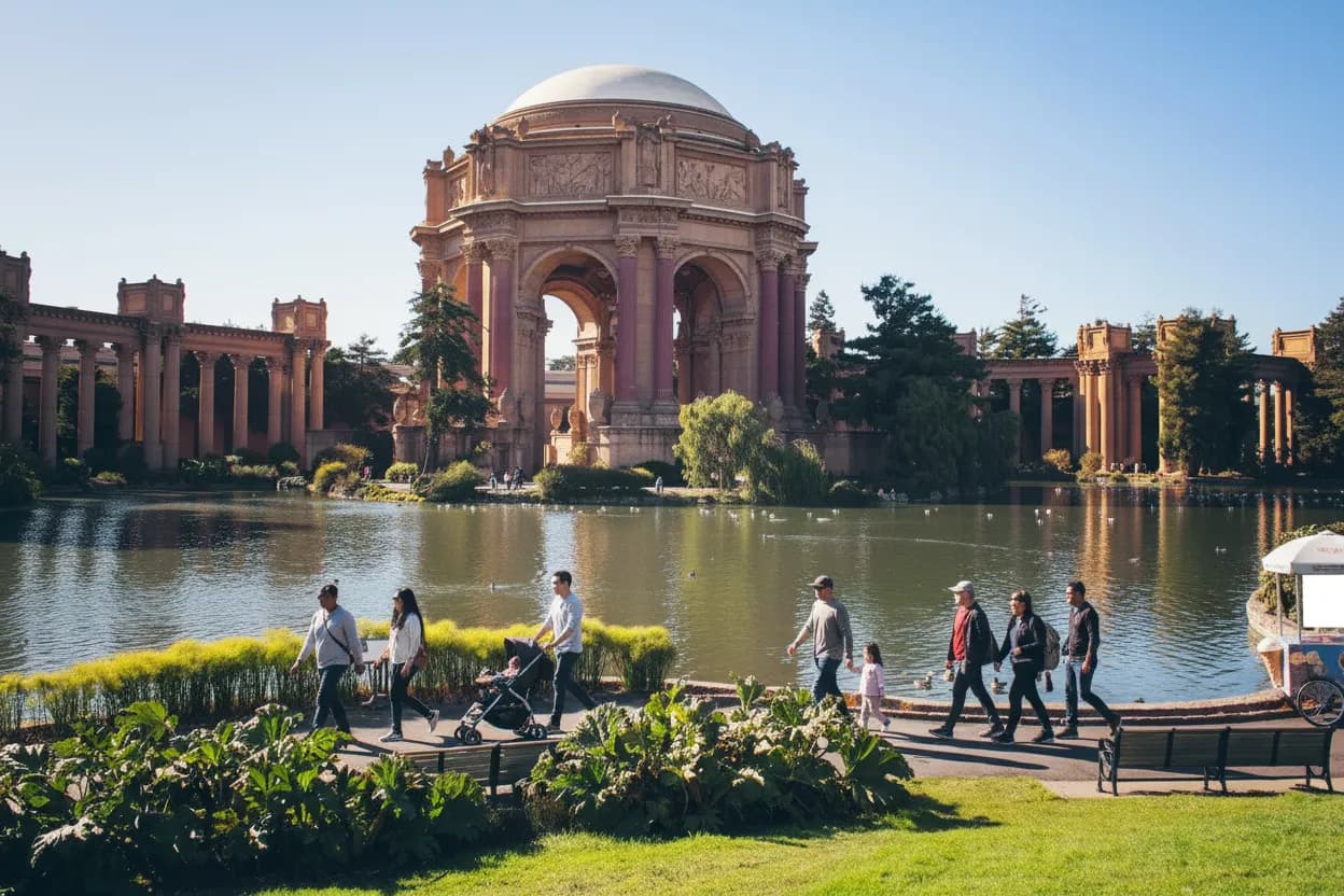 San Francisco experience scene for glen powell Marina Walk And Dinner Decision In SF