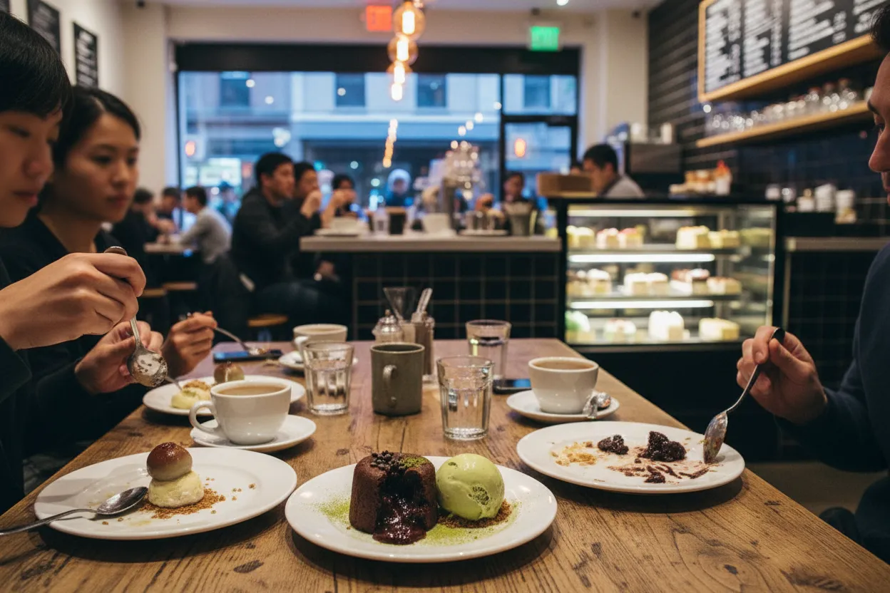 Cover scene for Spot Dessert Bar Flushing: Shareable Sweets When Dinner Leaves No Consensus