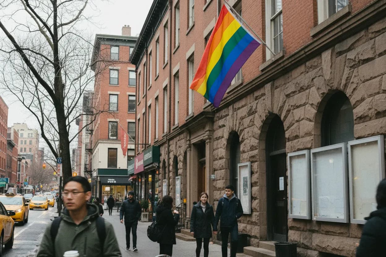 Cover scene for Dylan Mulvaney's NYC Connections: Exploring Local LGBTQ+ Community Resources