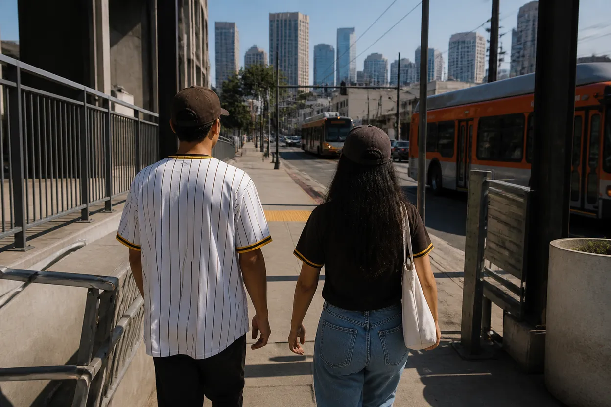 Practical city scene for padres vs diamondbacks: The Los Angeles Game-Day Social Plan