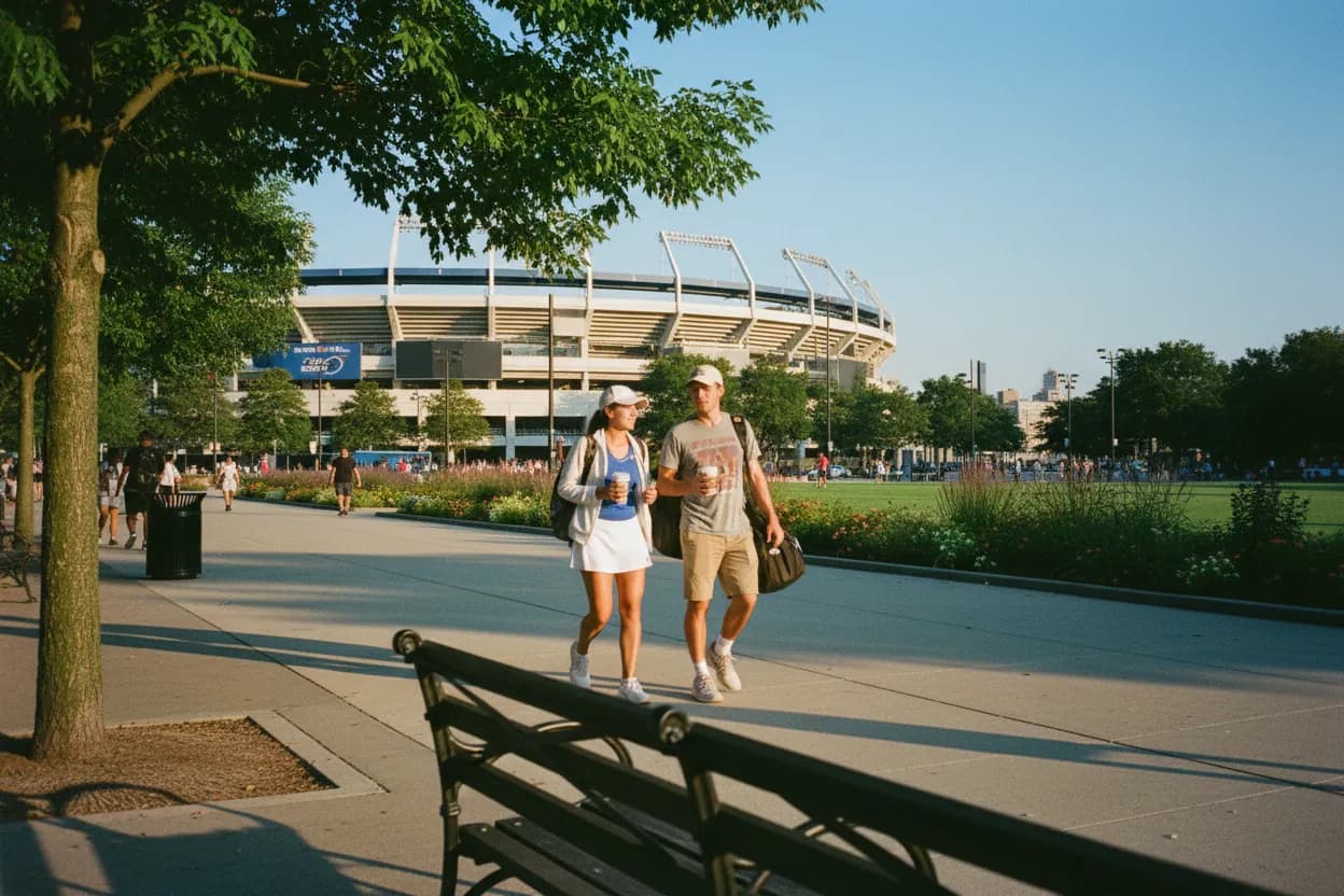 Practical city scene for US Open Fan Week NYC Guide for Tennis Day Trips