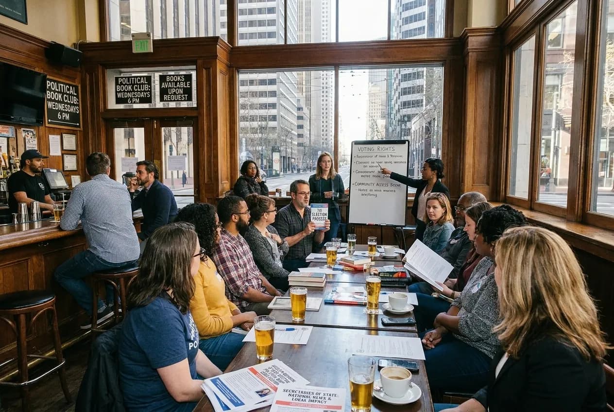 Editorial detail for jocelyn benson: SF Bars Hosting Political Book Clubs and Election in San Francisco