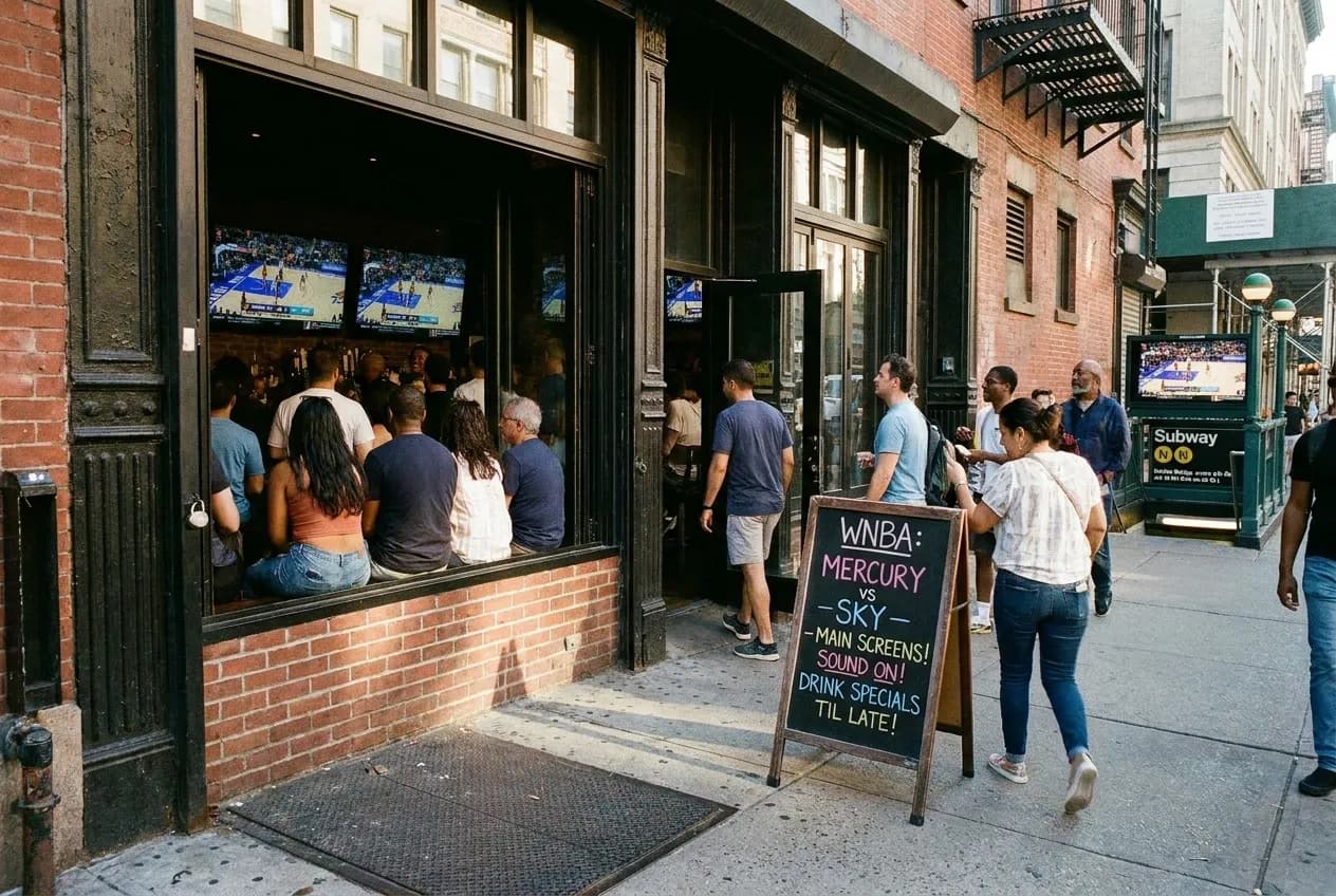 Cover for Mercury vs Sky WNBA Nights: NYC Bars with Full Coverage in NYC