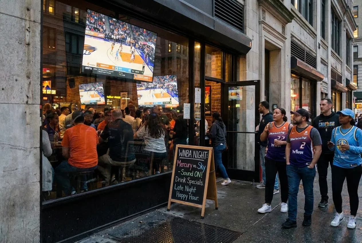 Local scene for Mercury vs Sky WNBA Nights: NYC Bars with Full Coverage in NYC