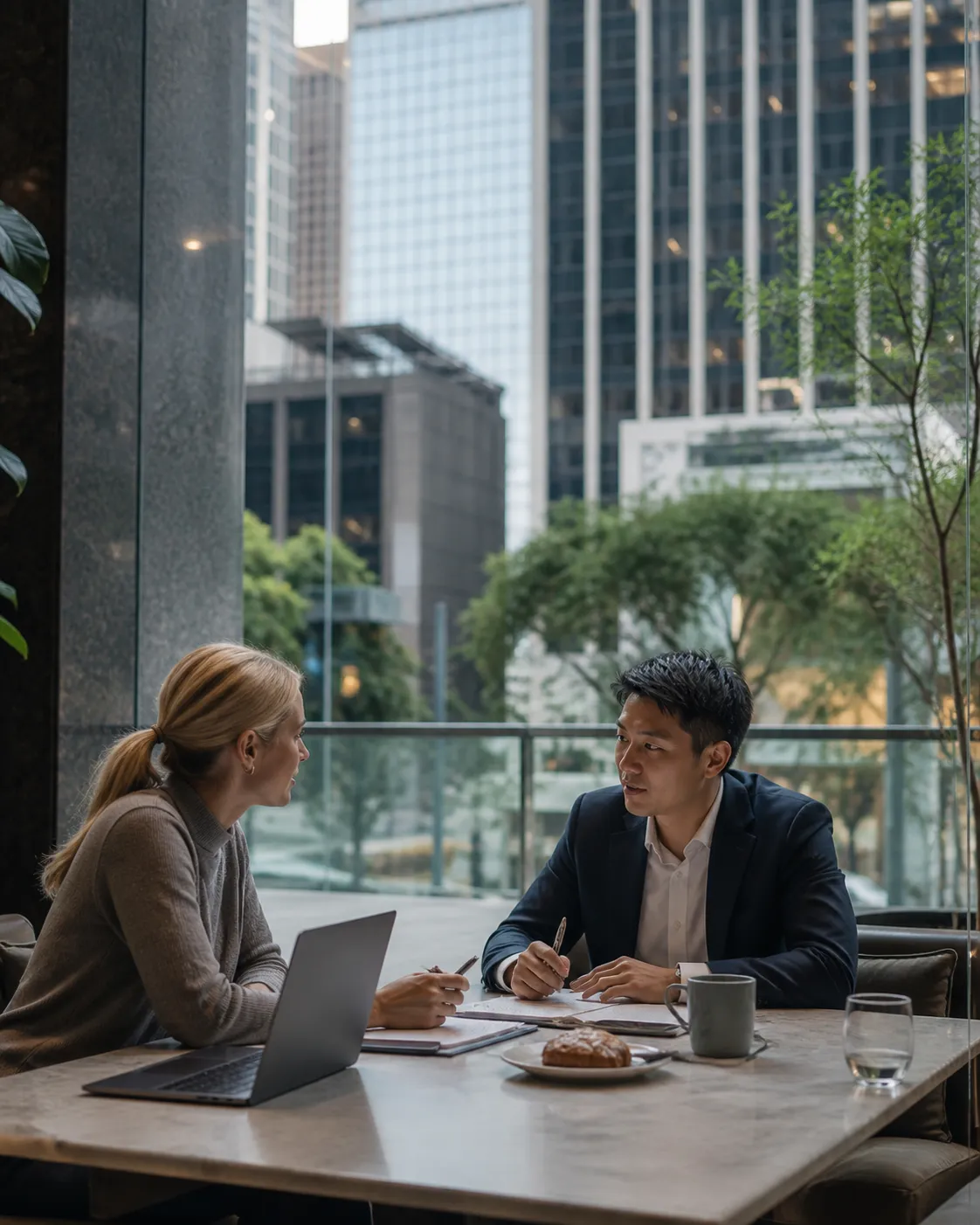 Cover for SNDK Stock Discussion: LA Financial District Cafe Professional Networking Dessert Spots in Los Angeles