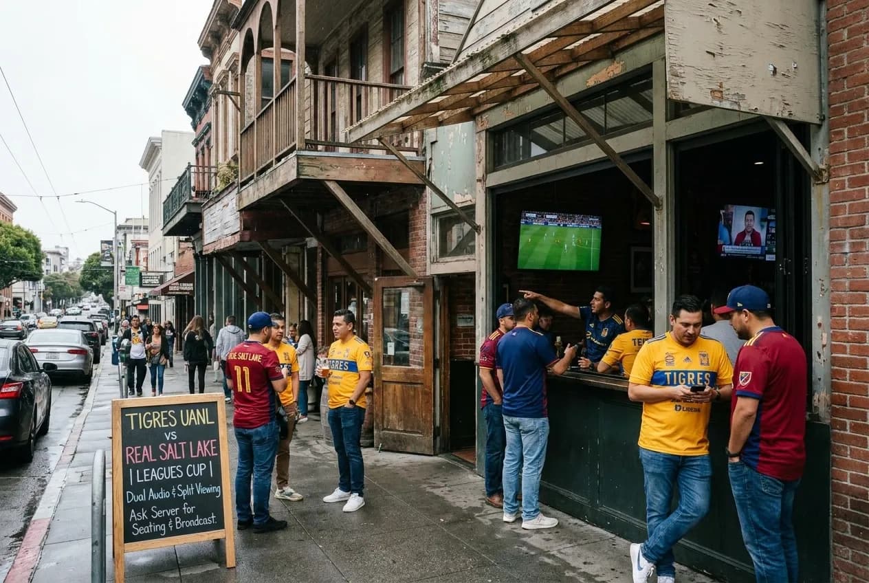 Local scene for tigres uanl vs salt lake: SF Bars Balancing Liga MX in San Francisco