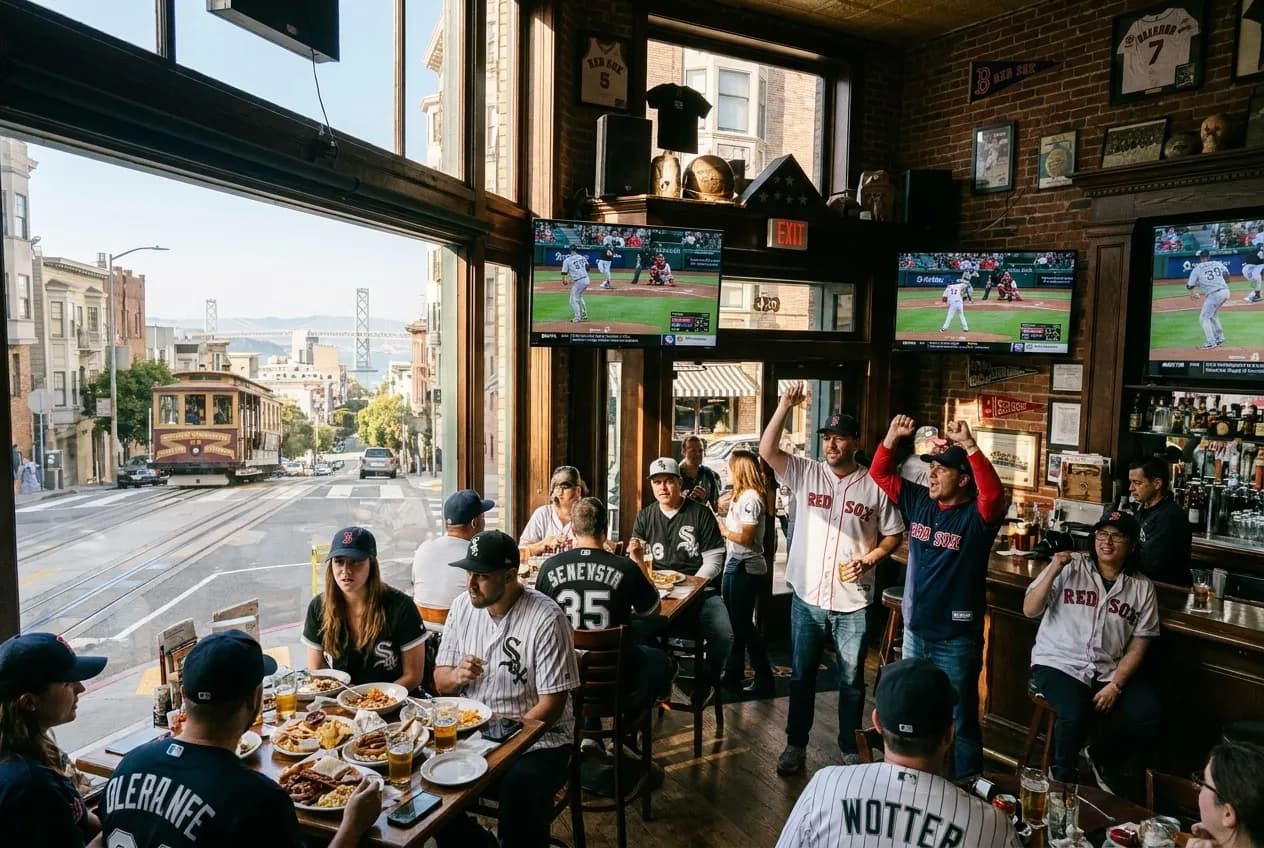 Editorial detail for white sox vs red sox: SF Spots for AL Central in San Francisco