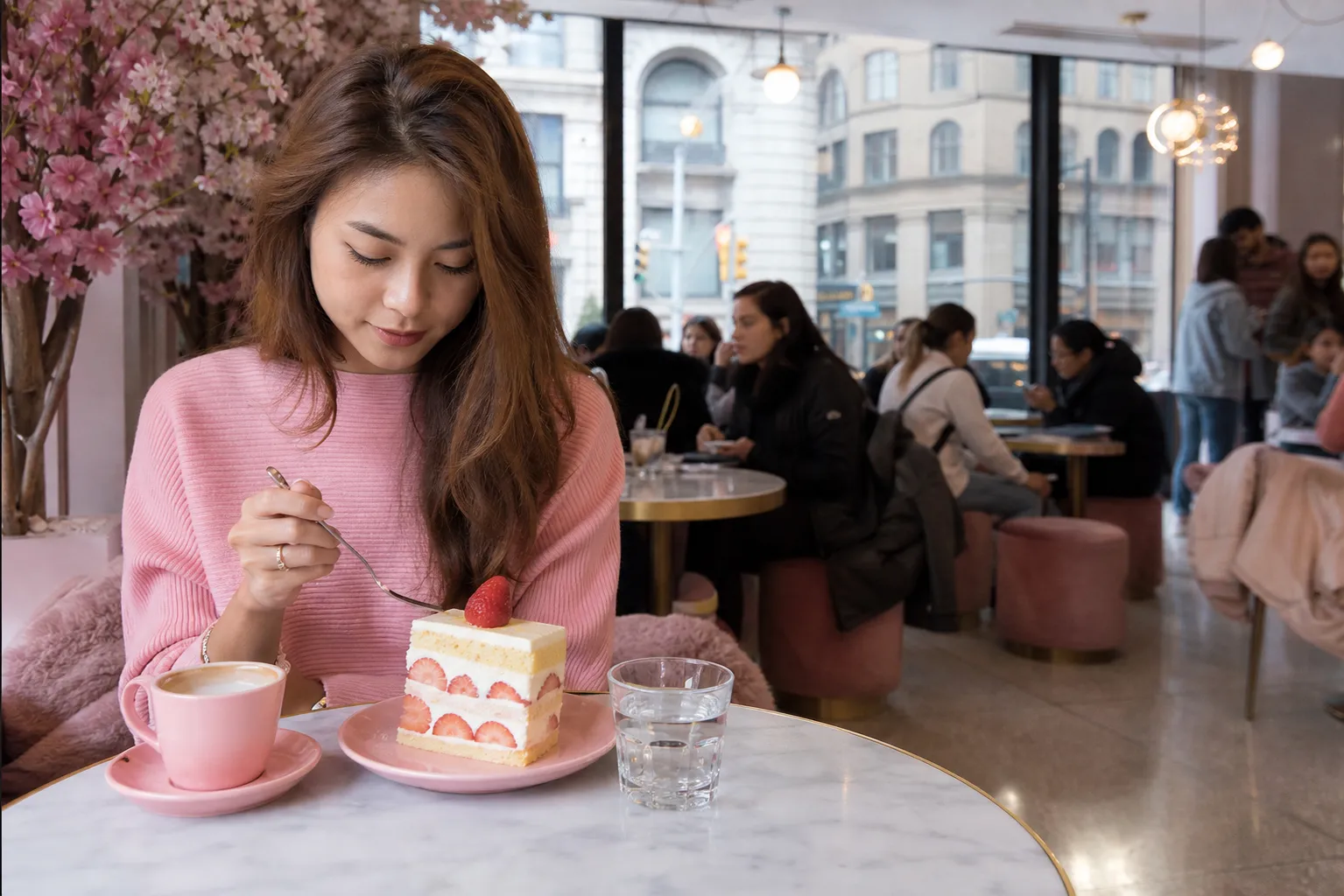 Local scene for pink: NYC Instagram-Friendly Dessert Spots with Millennial Design and Natural in NYC