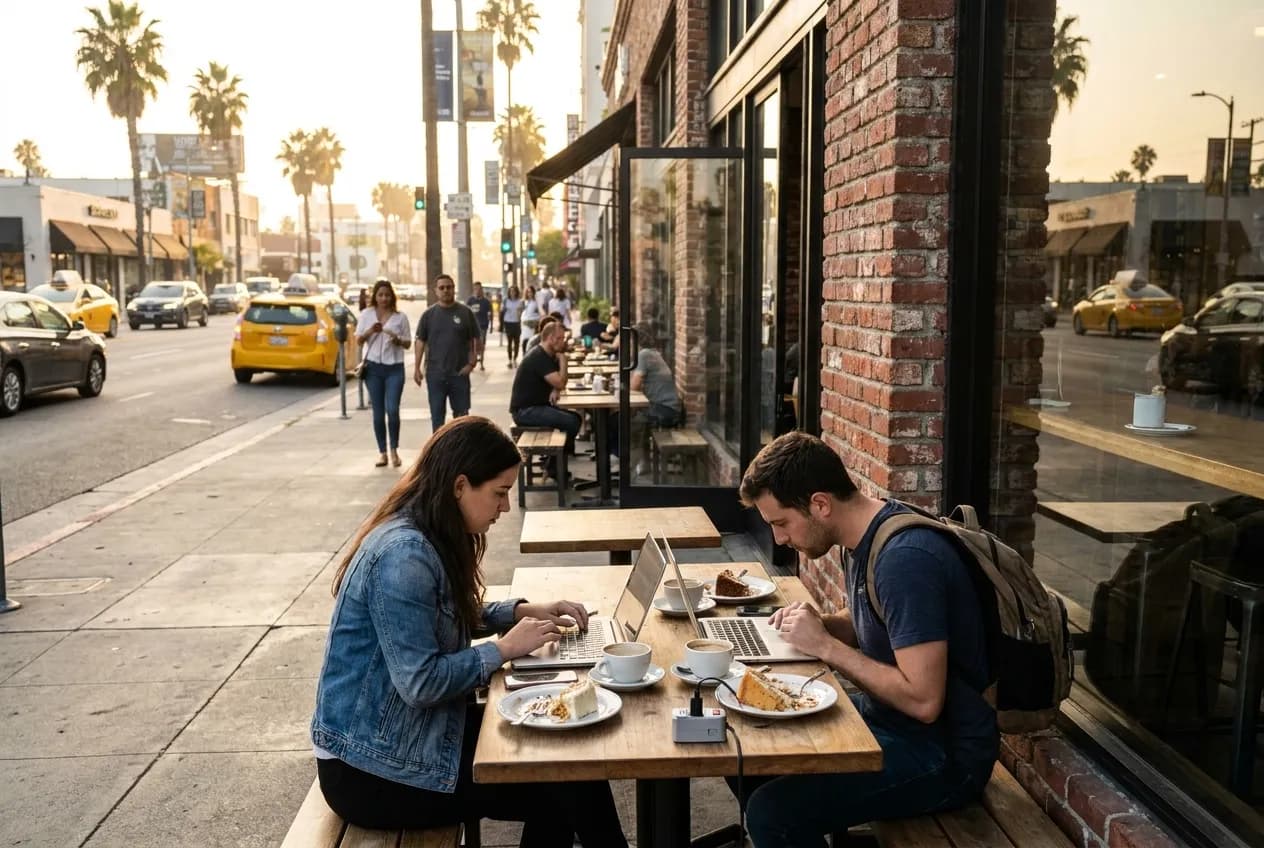 Local scene for troy melton: LA Dessert Caf s for Deep-Dive Research Sessions in Los Angeles