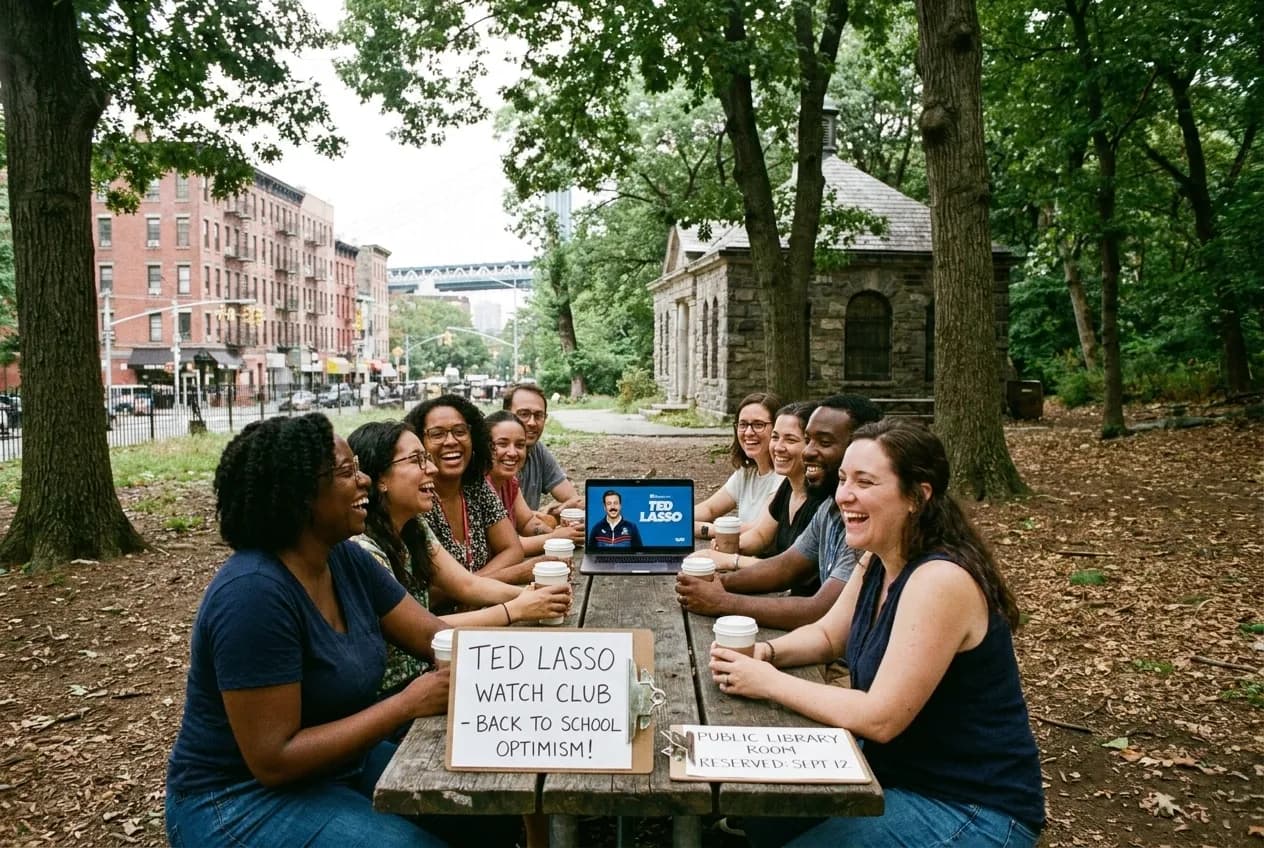 Cover for Ted Lasso Season 4 Speculation: NYC Teacher Lounges Hosting Optimism Watch Clubs in NYC