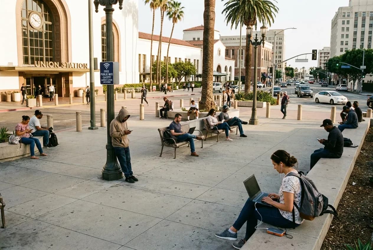 Cover for Spectrum Outages Backup: Free LA Public WiFi Hotspots for Streaming Continuity in Los Angeles