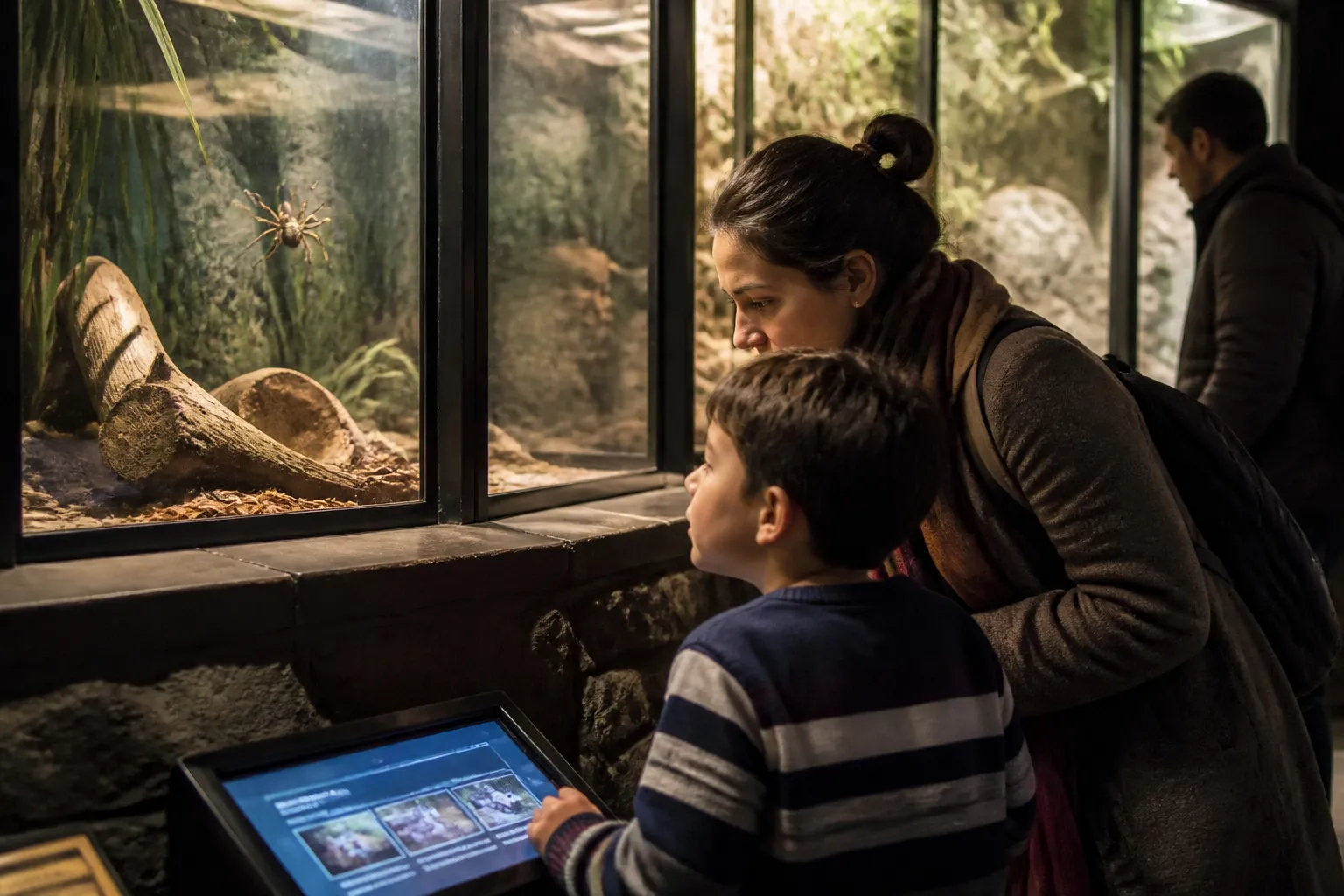 Local scene for Spider Bite Identification Context: NYC Hidden Natural History Museum Arachnid Education Exhibits in NYC