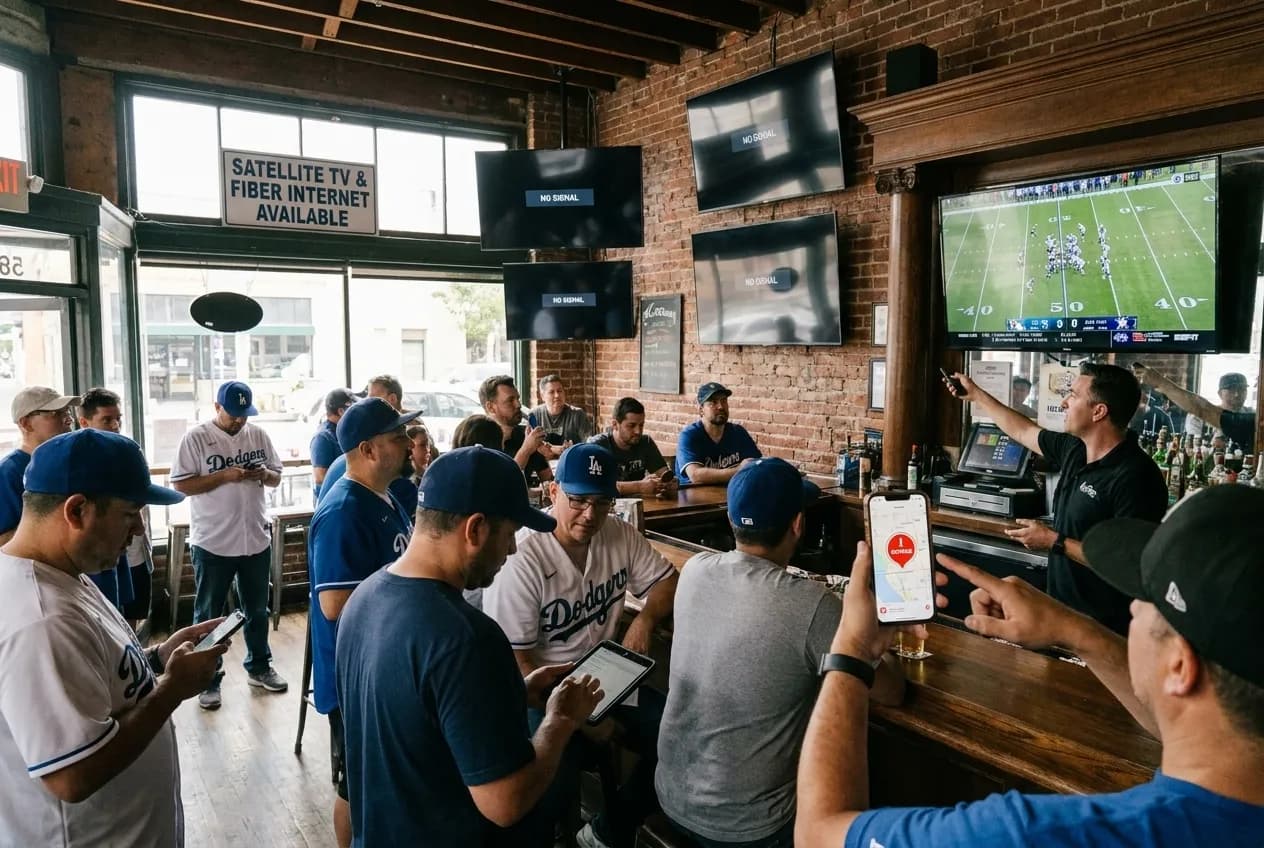 Local scene for Is Spectrum Down: LA Sports Bar Backup Venues for Game Watch in Los Angeles