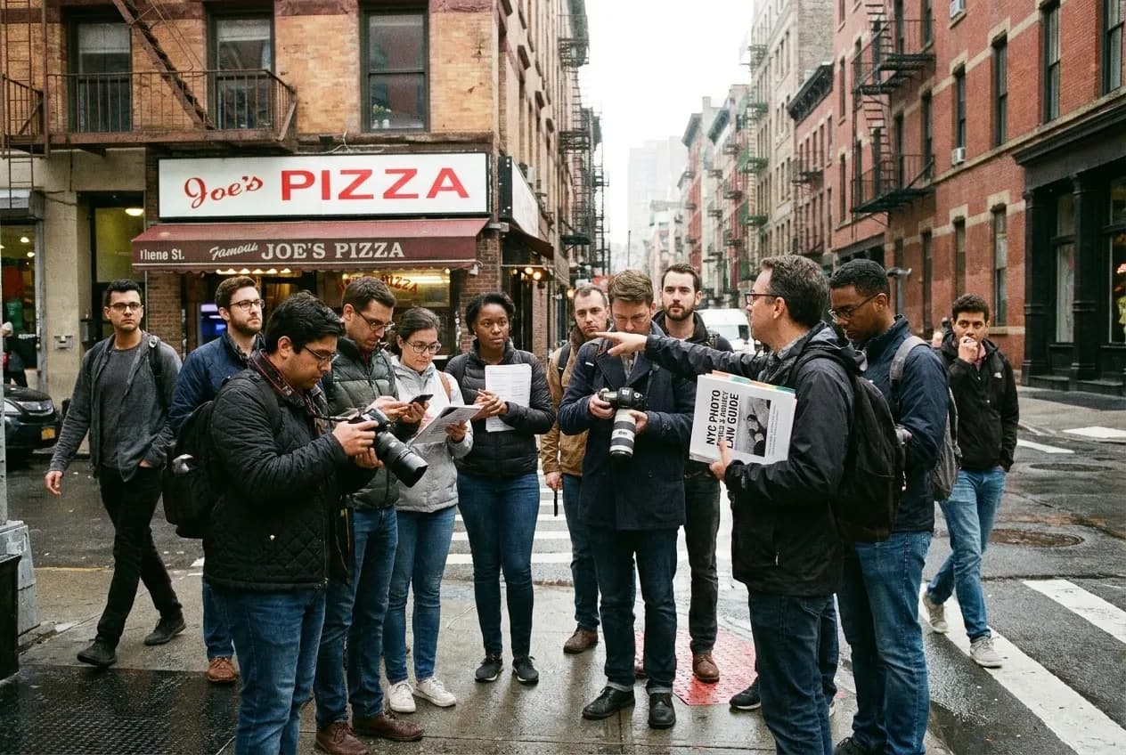 Cover for TMZ Celebrity Sightings: NYC Media-Literacy Walks Debunking Paparazzi Hotspot Myths in NYC