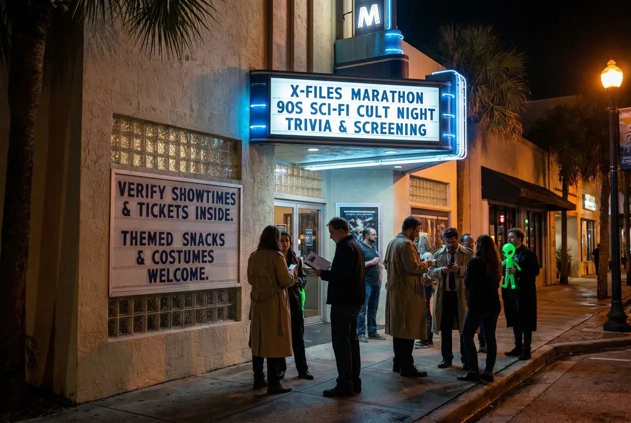 Local scene for X Files Screening Series: Miami Independent Theaters With Nineties Sci-Fi Cult Nights in Miami