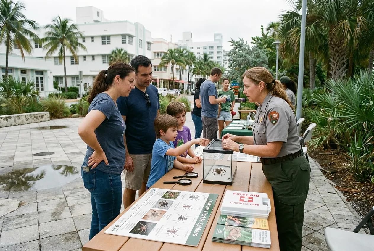 Local scene for Campfire Spider Bites Safety: Free Miami Nature Center Workshops on Insect Identification in Miami