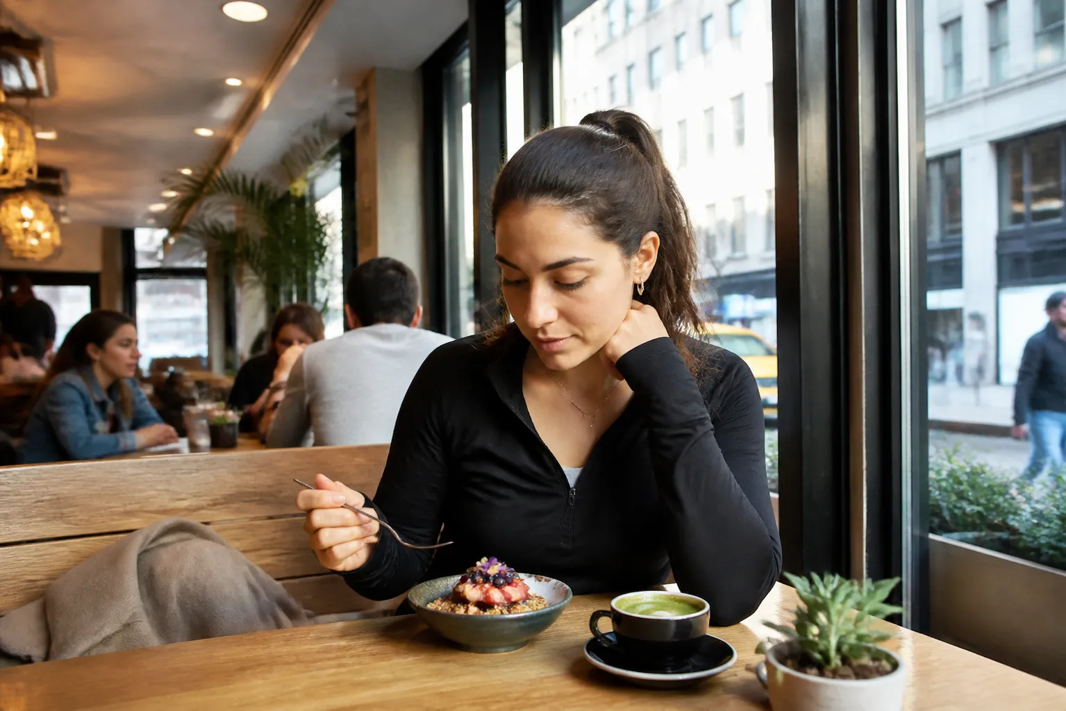 Editorial detail for jennifer aniston: NYC Health-Focused Cafes with Protein-Rich Dessert and Coffee in NYC
