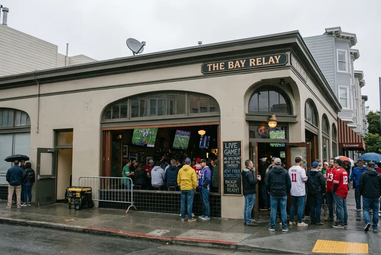 Editorial detail for Spectrum Outage Backup Plan: SF Watch Party Venues with Alternate Providers in San Francisco