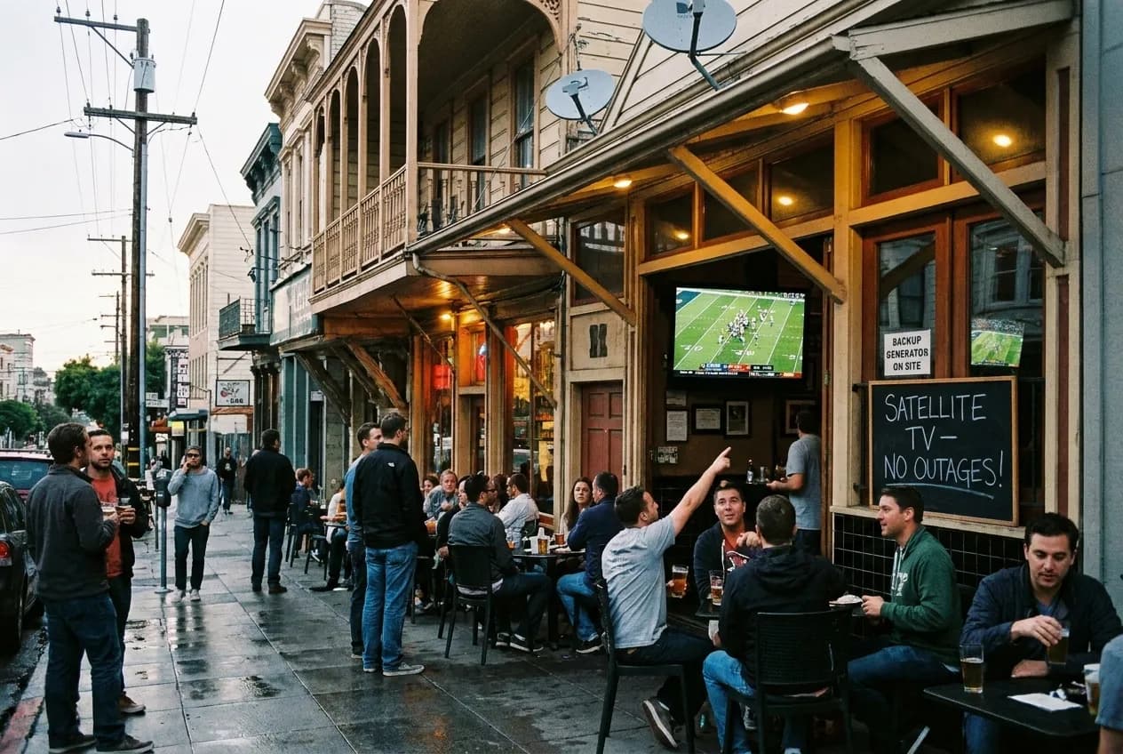 Local scene for Spectrum Outage Backup Plan: SF Watch Party Venues with Alternate Providers in San Francisco