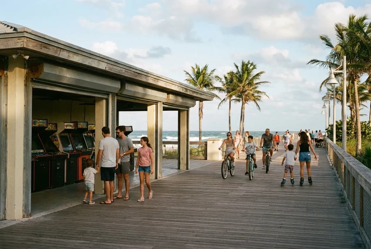 Local scene for Santa Cruz Boardwalk Inspiration: Free Miami Beach Boardwalk Activities Comparison in Miami