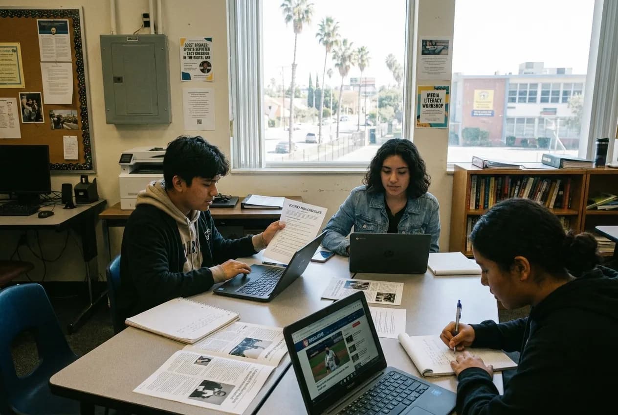 Local scene for Phillies Trade Rumors Research: LA High School Journalism Class Verification Pathway in Los Angeles
