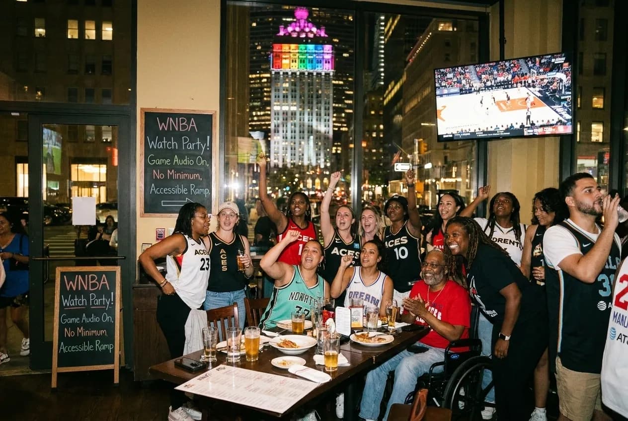 Cover for Aces vs Dream WNBA Watch Parties: NYC Women's Basketball Venues in NYC