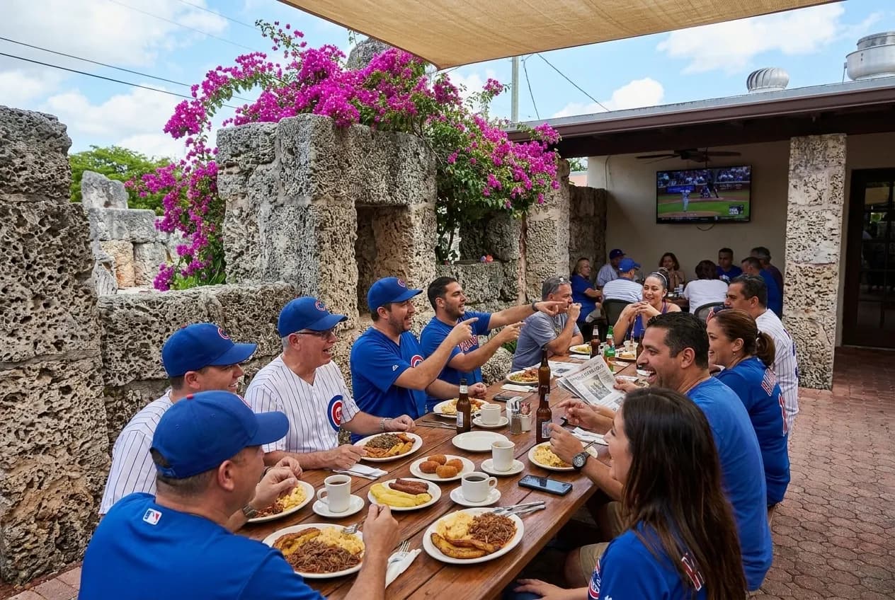Editorial detail for Javier Assad Cubs Fans: Miami Cuban Restaurants for Baseball and Cultural Conversation in Miami