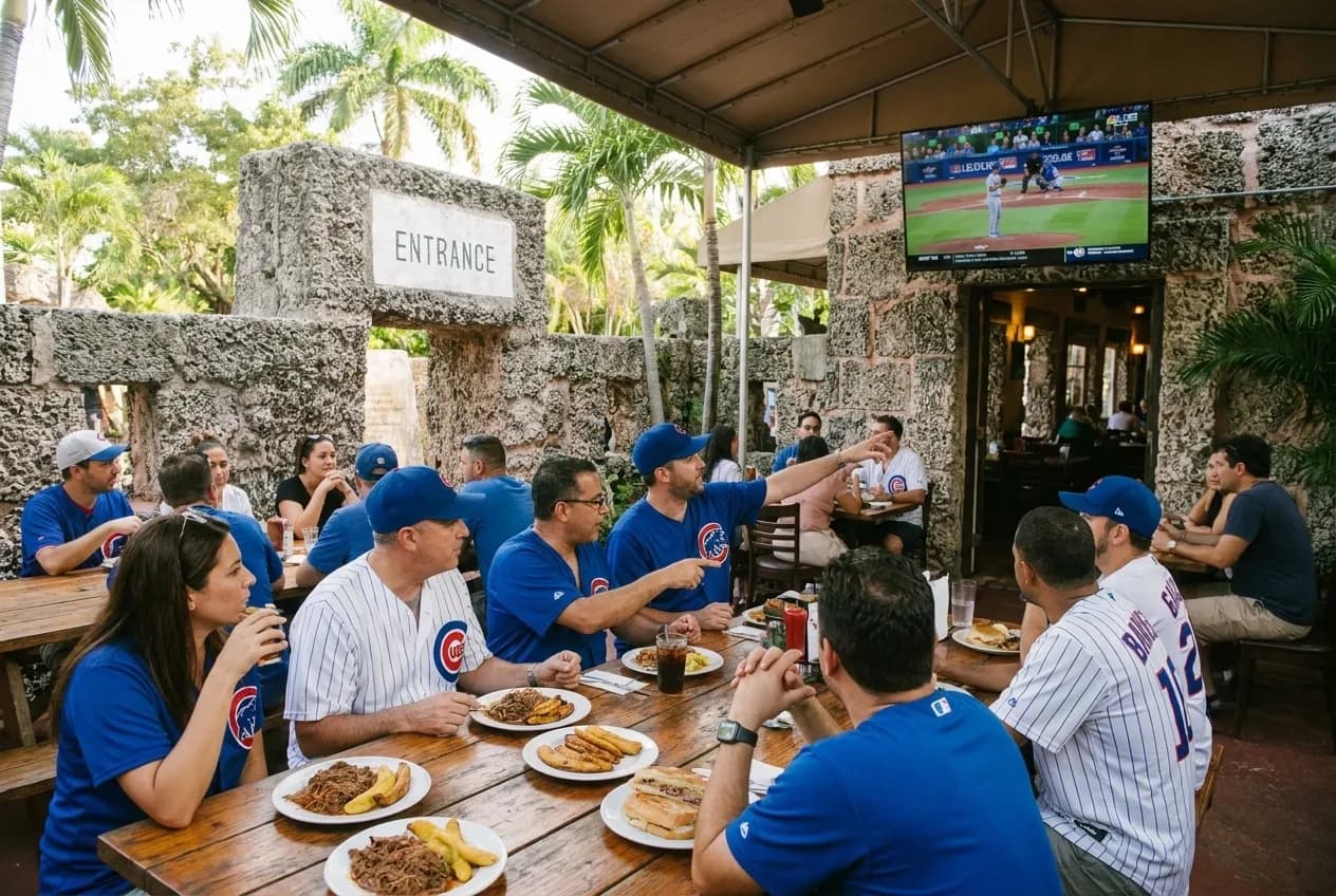 Local scene for Javier Assad Cubs Fans: Miami Cuban Restaurants for Baseball and Cultural Conversation in Miami