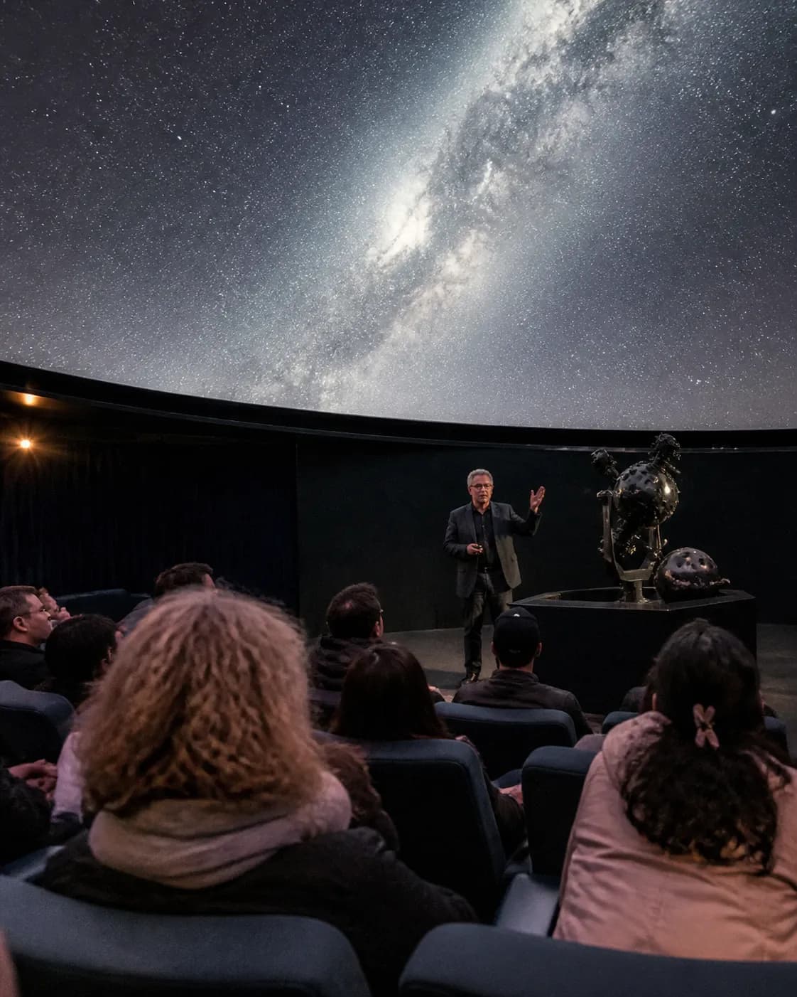 Cover for spacex rocket crashes on the moon: NYC Hidden Planetarium Media in NYC