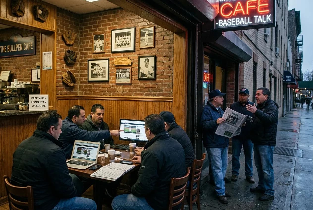 Cover for Yankees Trade Rumor Spots: NYC Hidden Insider Baseball Cafes in NYC